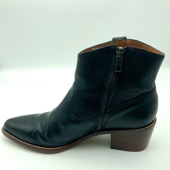 Madewell The Hailie Boot Leather In Black - Picture 12 of 16